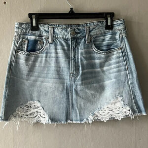American Eagle Hi Rise Festival Mini Skirt Size 6